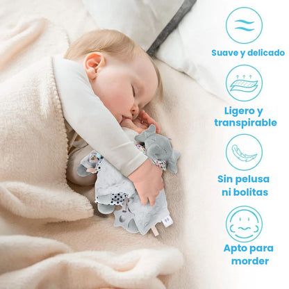 Manta de Apego Elefante – Doudou Suave para Bebé