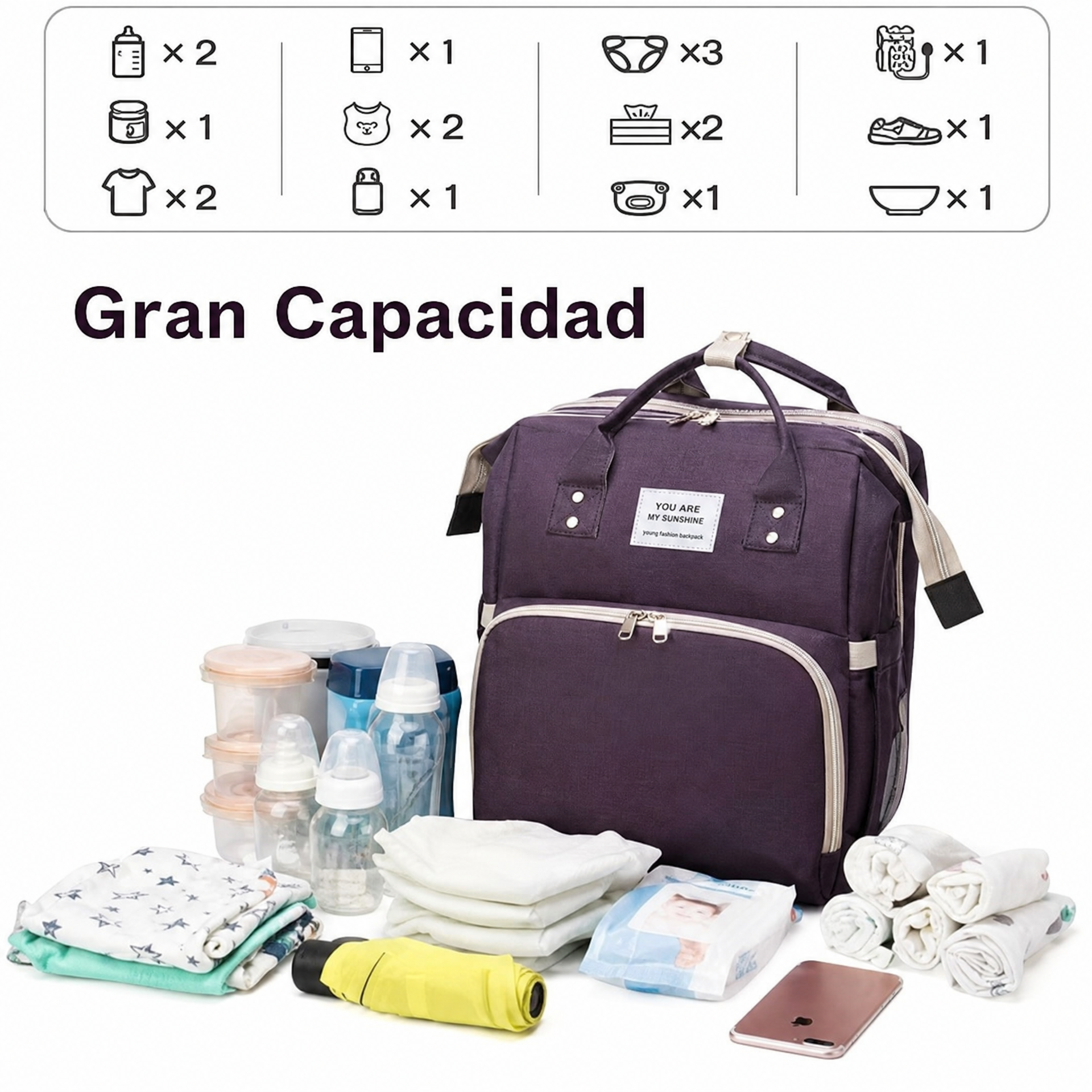Mochila Pañalera Multifuncional